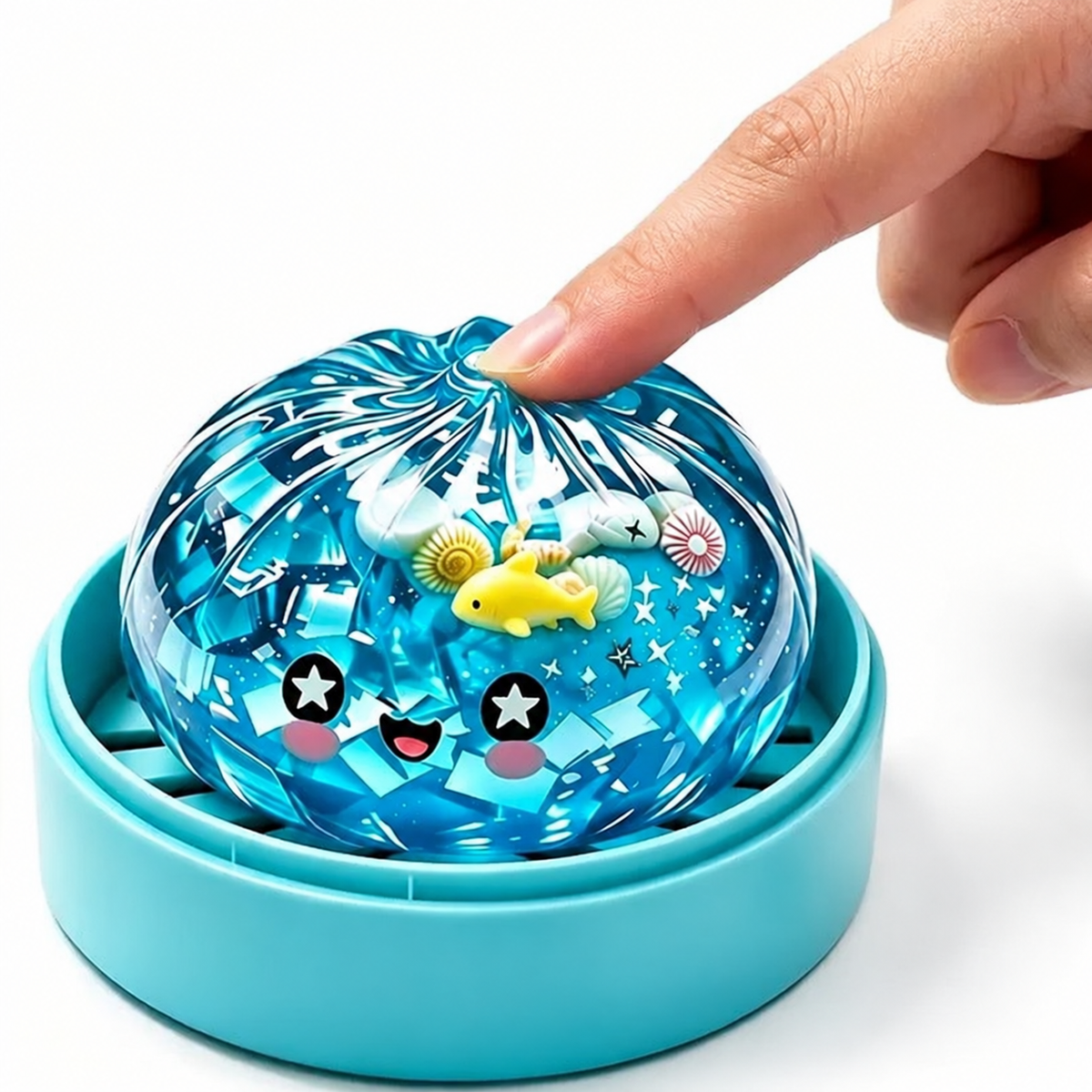 Glitter Dumpling Squishy Toy – Slow Rising Sensory Fidget Toy - Premium Dumpling Squishy