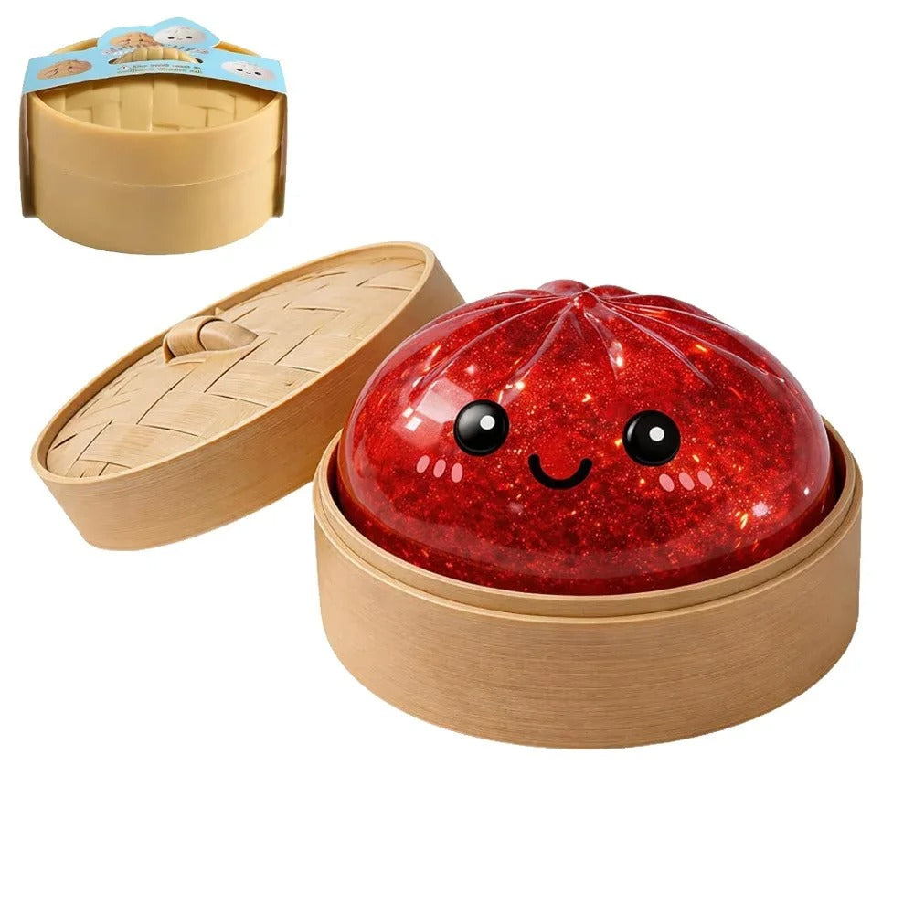 Glitter Dumpling Squishy Toy – Slow Rising Sensory Fidget Toy - Premium Dumpling Squishy