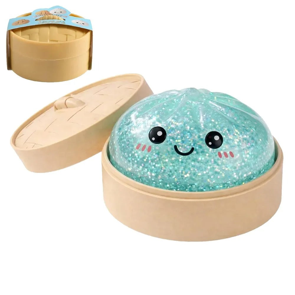 Glitter Dumpling Squishy Toy – Slow Rising Sensory Fidget Toy - Premium Dumpling Squishy