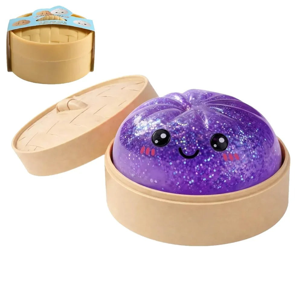 Glitter Dumpling Squishy Toy – Slow Rising Sensory Fidget Toy - Premium Dumpling Squishy