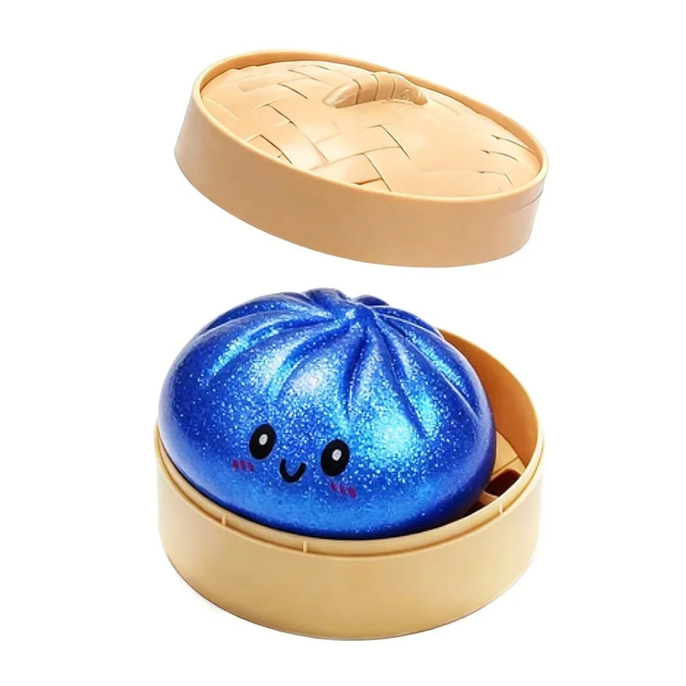 Glitter Dumpling Squishy Toy – Slow Rising Sensory Fidget Toy - Premium Dumpling Squishy