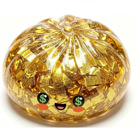 Glitter Dumpling Squishy Toy – Slow Rising Sensory Fidget Toy - Premium Dumpling Squishy