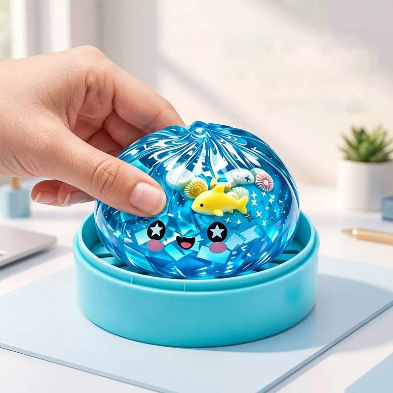 Glitter Dumpling Squishy Toy – Slow Rising Sensory Fidget Toy - Premium Dumpling Squishy