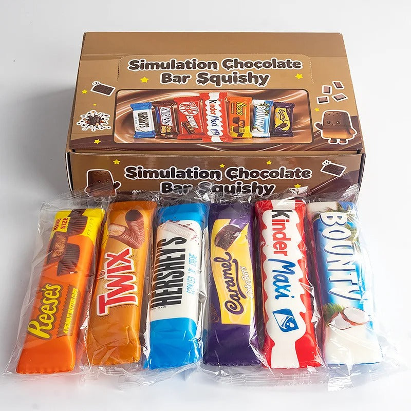 Chocolate Squishy Toy - UK Viral Chocolate Bars Squishy - Premium Squishy Toy - Sensory Fidget Toy