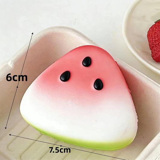 Watermelon Squishy Fidget Toy – Slow Rising Squeeze Stress Reliever - Premium Squishy Toy