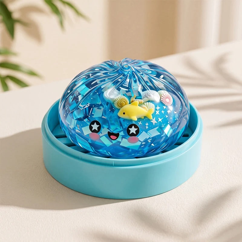 Glitter Dumpling Squishy Toy – Slow Rising Sensory Fidget Toy - Premium Dumpling Squishy